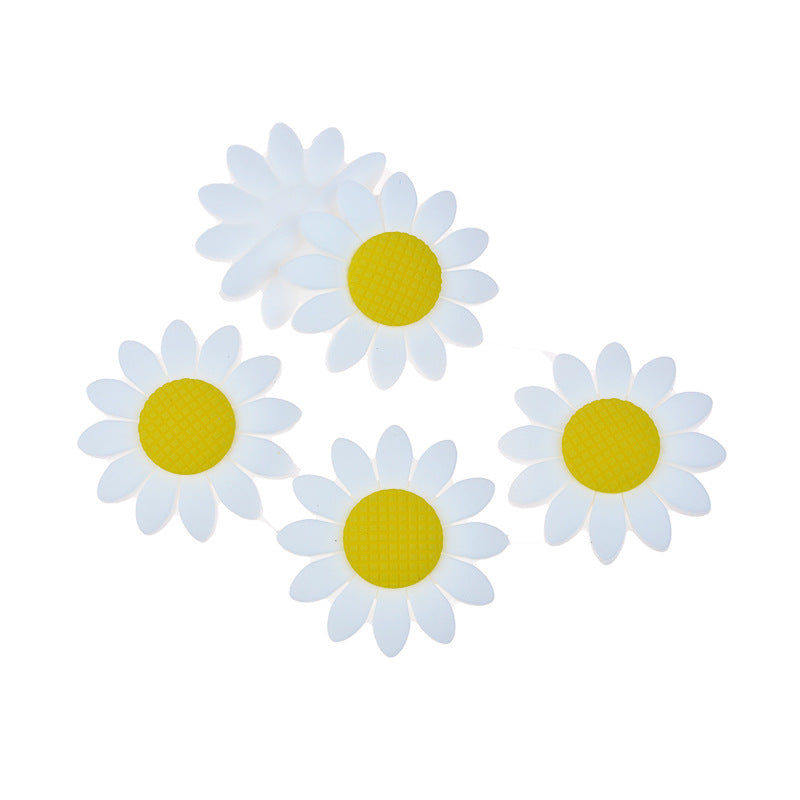 Wholesale 20PCS Silicone Sunflower Beads